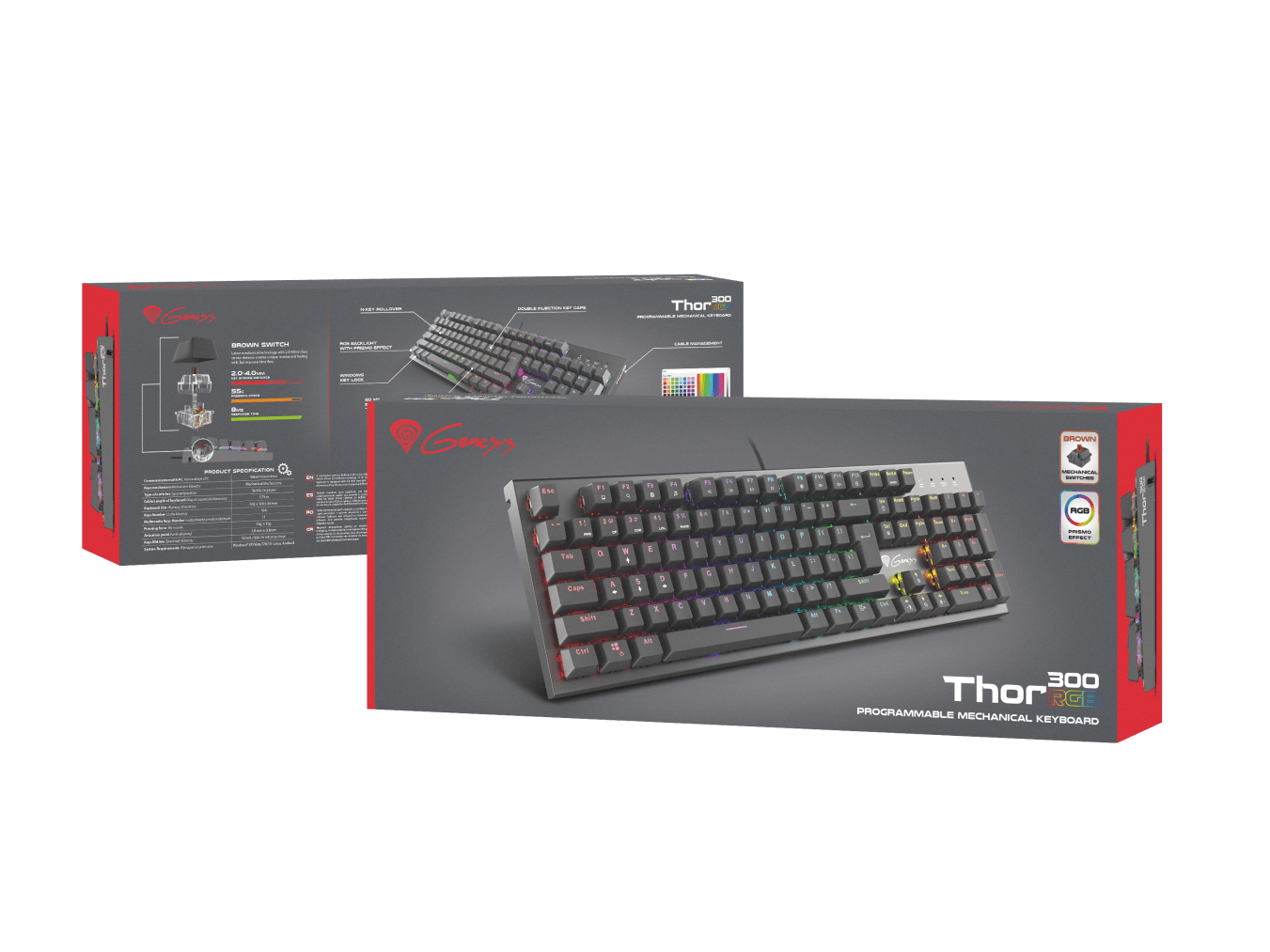 Genesis Thor 300 RGB Outemu Brown